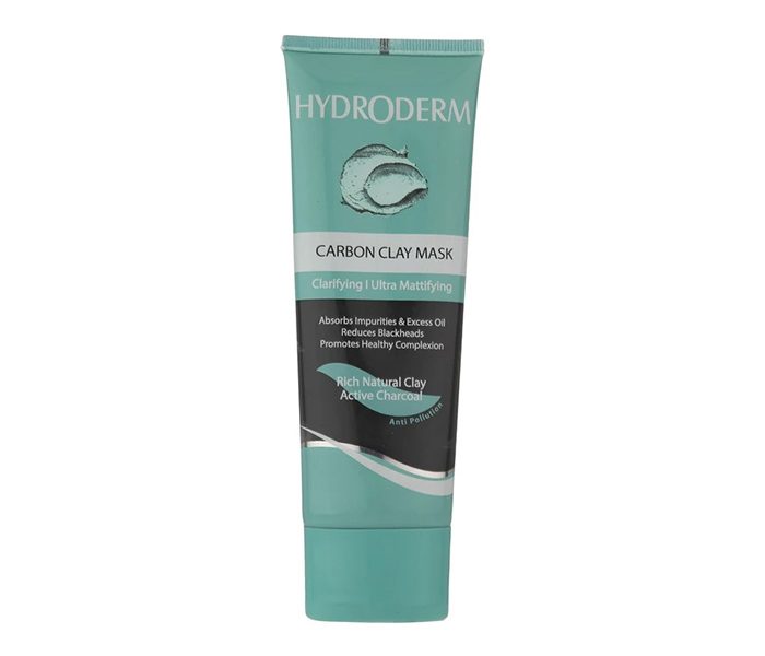 ماسک صورت هیدرودرم مدل Carbon clay مناسب پوست های چرب